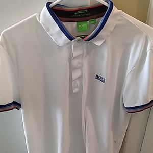 Boss Polo shirt - size m - white